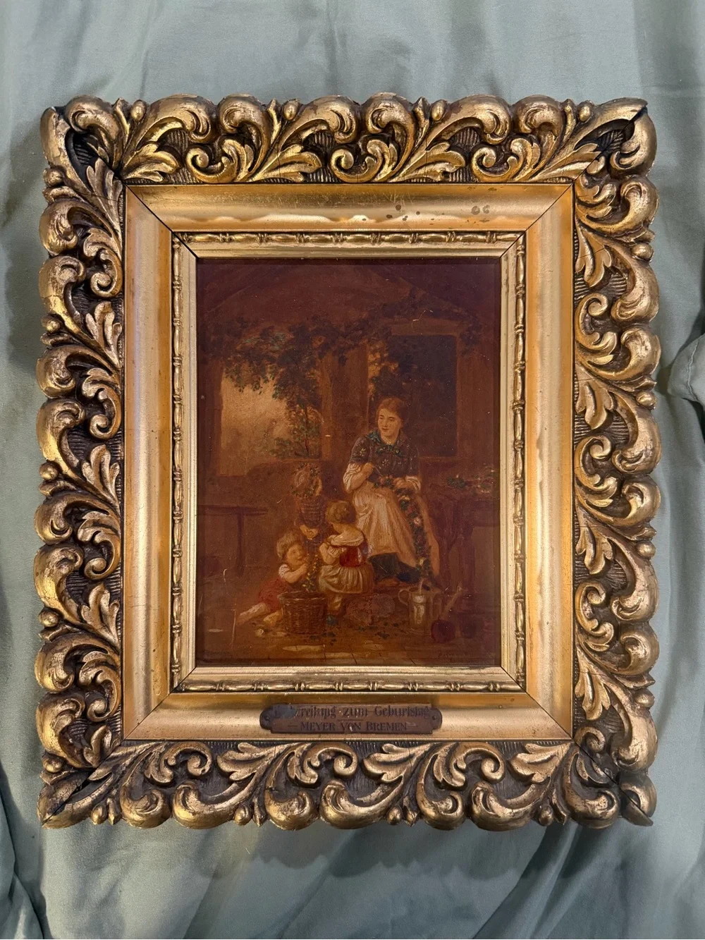 Vintage Meyer von Bremen Framed Prints – Matching Pair – Ornate Gold Baroque